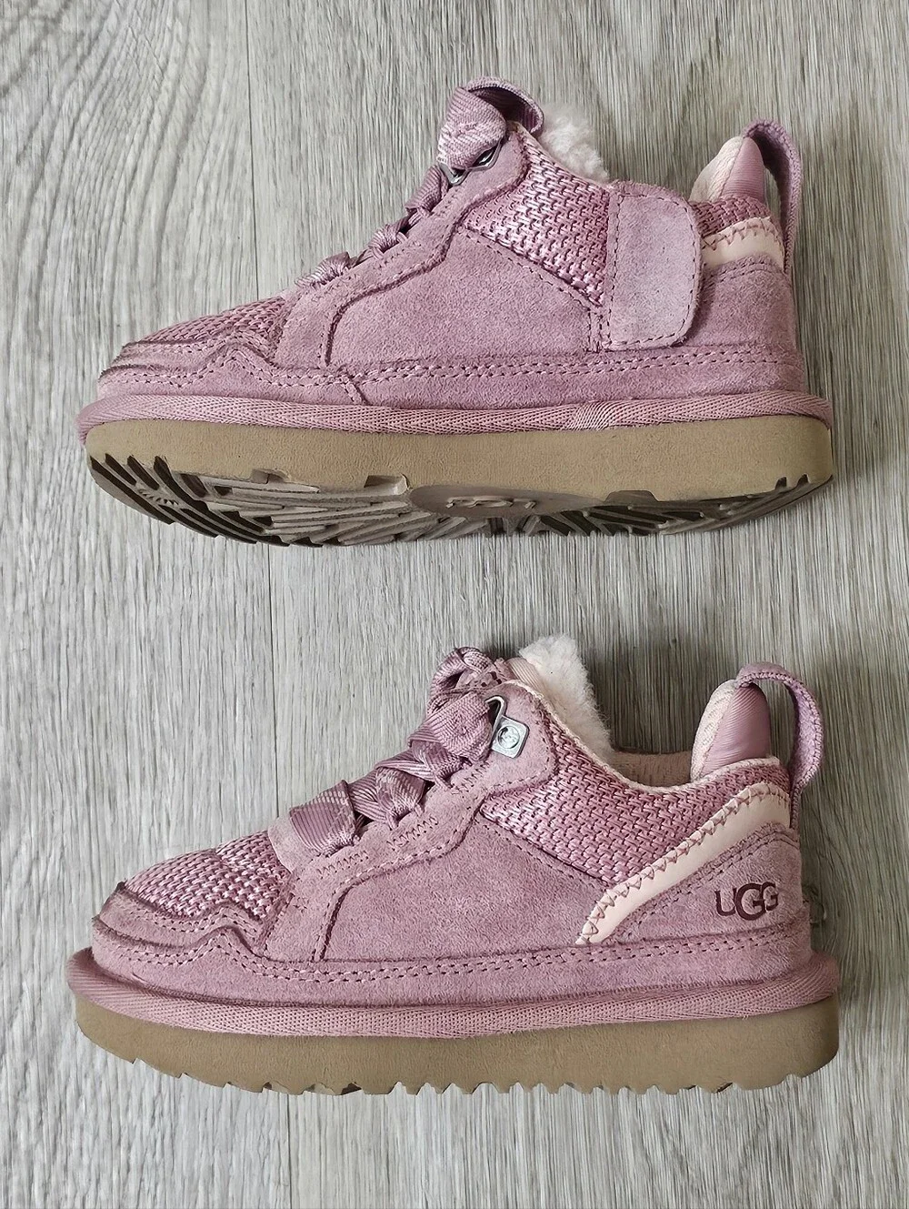 UGG T Lowmel Pink Dawn Toddler Girls Sneakers Size 8 US 7 UK 25 EU With Box